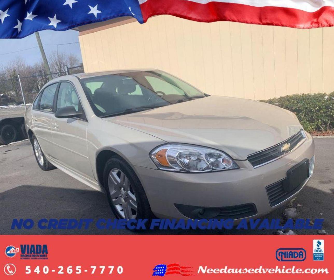 2011 GOLD CHEVROLET IMPALA LT (2G1WB5EK6B1) with an 3.5L engine, Automatic transmission, located at 2514 Williamson Rd NE, Roanoke, VA, 24012, (540) 265-7770, 37.294636, -79.936249 - Photo#0