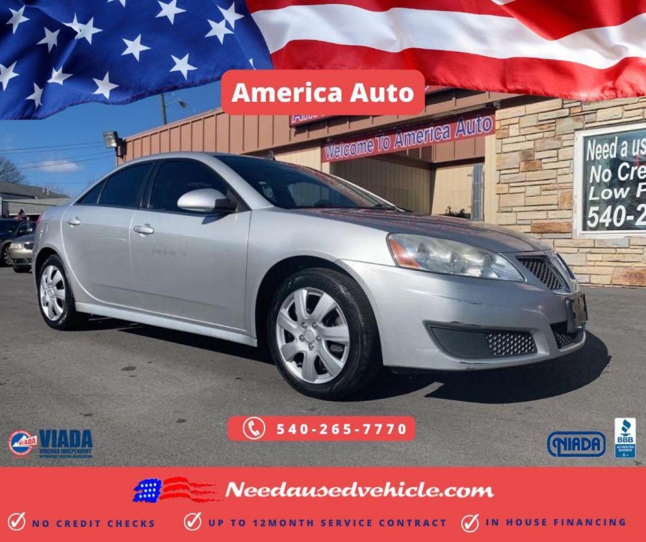 2010 SILVER PONTIAC G6 (1G2ZA5E00A4) with an 2.4L engine, Automatic transmission, located at 2514 Williamson Rd NE, Roanoke, VA, 24012, (540) 265-7770, 37.294636, -79.936249 - Photo#0