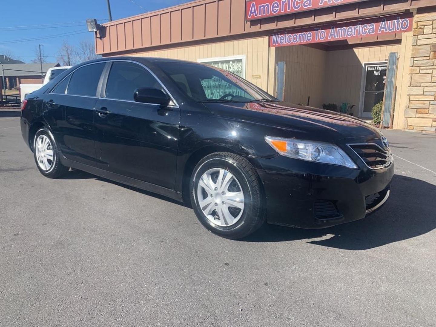 2010 BLACK TOYOTA CAMRY BASE (4T1BF3EK9AU) with an 2.5L engine, Automatic transmission, located at 2514 Williamson Rd NE, Roanoke, VA, 24012, (540) 265-7770, 37.294636, -79.936249 - Photo#1