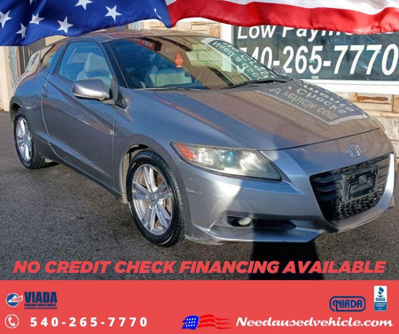 2011 SILVER HONDA CR-Z EX (JHMZF1D60BS) with an 1.5L engine, Continuously Variable transmission, located at 2514 Williamson Rd NE, Roanoke, VA, 24012, (540) 265-7770, 37.294636, -79.936249 - NO CREDIT CHECK FINANCING WITH ONLY $1500 DOWN PAYMENT!!!! Check out our website www.needausedvehicle.com for our No Credit Check/ In House Financing options!! No Credit Check Available!!! In House Financing Available!!! All Clean Title Vehicles (no Salvaged or flooded vehicles ever on our lot)! - Photo#0