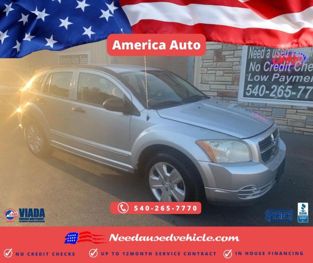 2007 SILVER DODGE CALIBER SXT (1B3HB48B87D) with an 2.0L engine, 5-Speed Manual transmission, located at 2514 Williamson Rd NE, Roanoke, VA, 24012, (540) 265-7770, 37.294636, -79.936249 - Photo#0