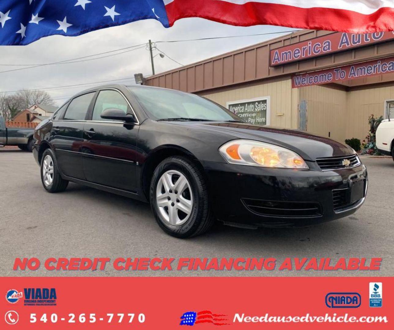 2006 BLACK CHEVROLET IMPALA LS (2G1WB58K569) with an 3.5L engine, Automatic transmission, located at 2514 Williamson Rd NE, Roanoke, VA, 24012, (540) 265-7770, 37.294636, -79.936249 - Photo#0