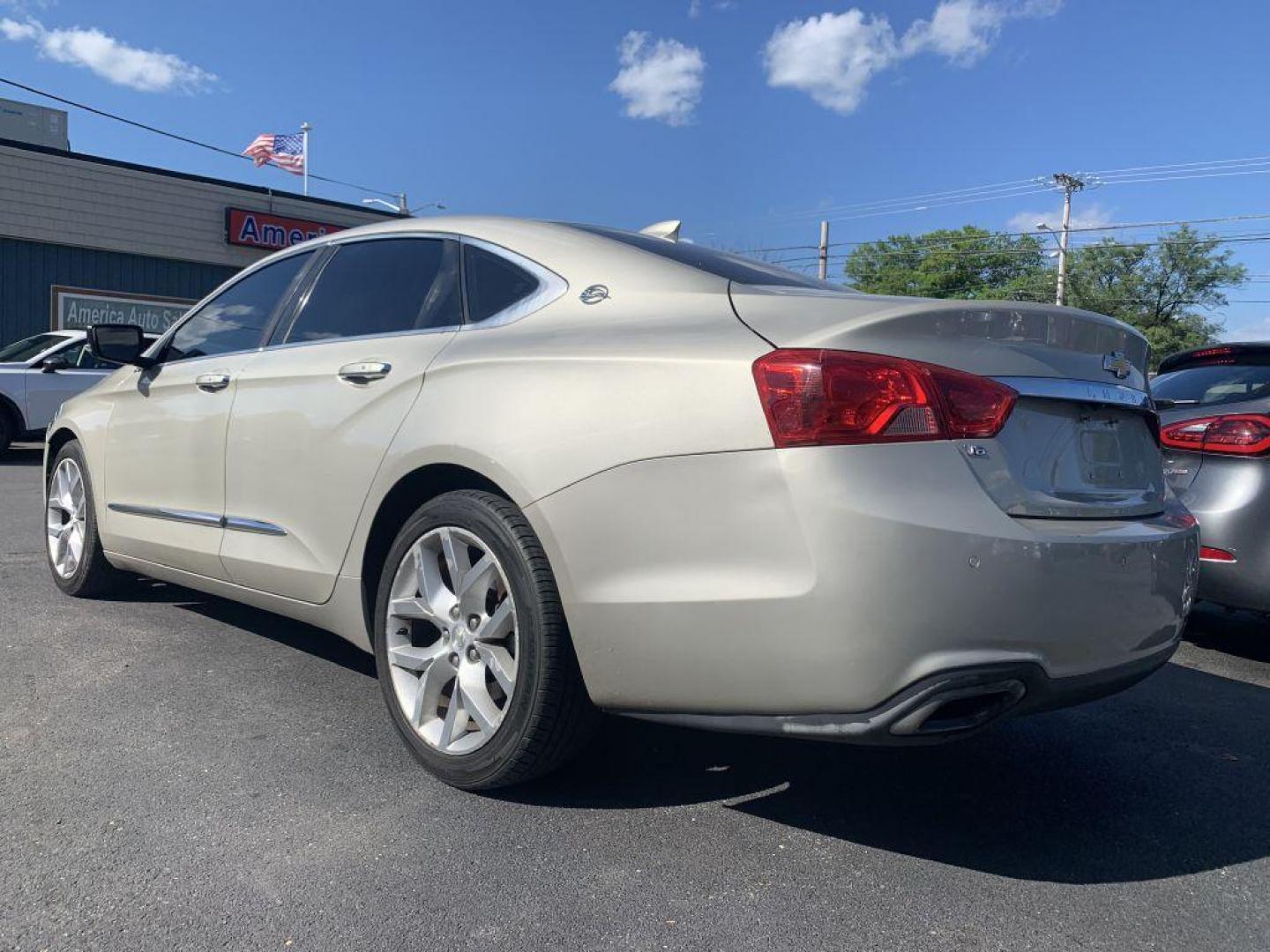 2015 GOLD CHEVROLET IMPALA LTZ (2G1165S35F9) with an 3.6L engine, Automatic transmission, located at 2514 Williamson Rd NE, Roanoke, VA, 24012, (540) 265-7770, 37.294636, -79.936249 - NO CREDIT CHECK FINANCING WITH ONLY $2300 DOWN PAYMENT!!!! Check out our website www.needausedvehicle.com for our No Credit Check/ In House Financing options!! No Credit Check Available!!! In House Financing Available!!! All Clean Title Vehicles (no Salvaged or flooded vehicles ever on our lot)! - Photo#1