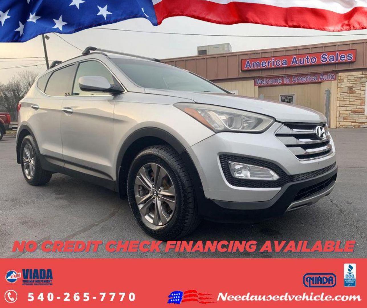 2013 SILVER HYUNDAI SANTA FE SPORT (5XYZUDLB0DG) with an 2.4L engine, Automatic transmission, located at 2514 Williamson Rd NE, Roanoke, VA, 24012, (540) 265-7770, 37.294636, -79.936249 - Photo#0