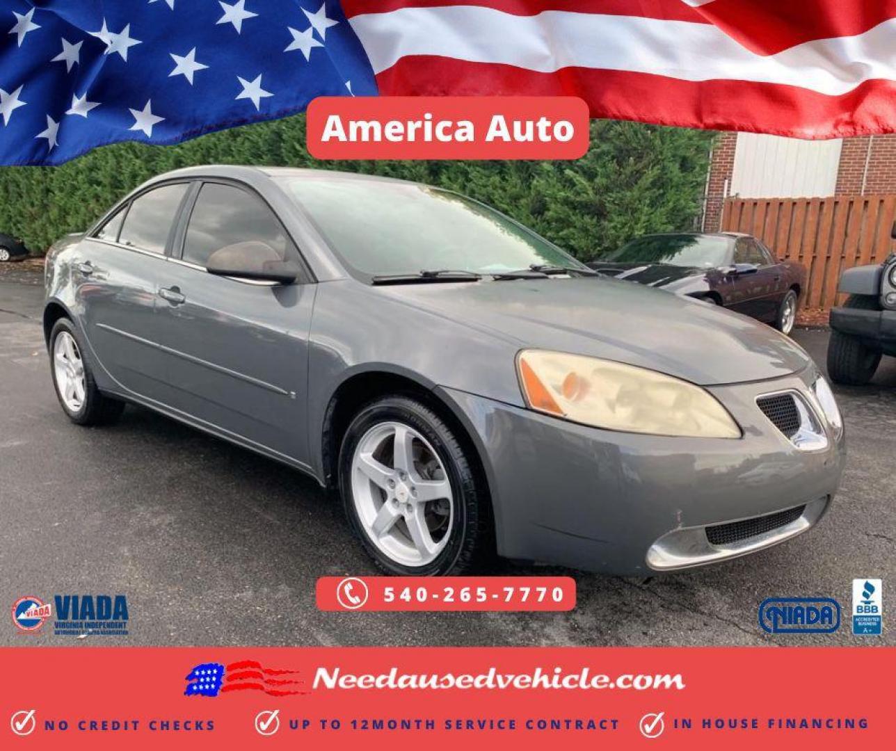 2007 GRAY PONTIAC G6 BASE (1G2ZG58N974) with an 3.5L engine, Automatic transmission, located at 2514 Williamson Rd NE, Roanoke, VA, 24012, (540) 265-7770, 37.294636, -79.936249 - Photo#0