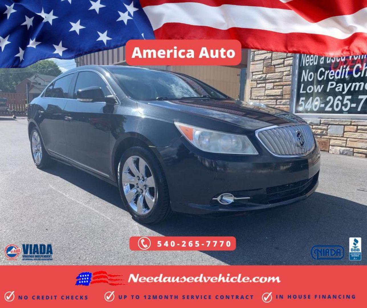 2010 BLACK BUICK LACROSSE CXL (1G4GC5GGXAF) with an 3.0L engine, Automatic transmission, located at 2514 Williamson Rd NE, Roanoke, VA, 24012, (540) 265-7770, 37.294636, -79.936249 - Photo#0