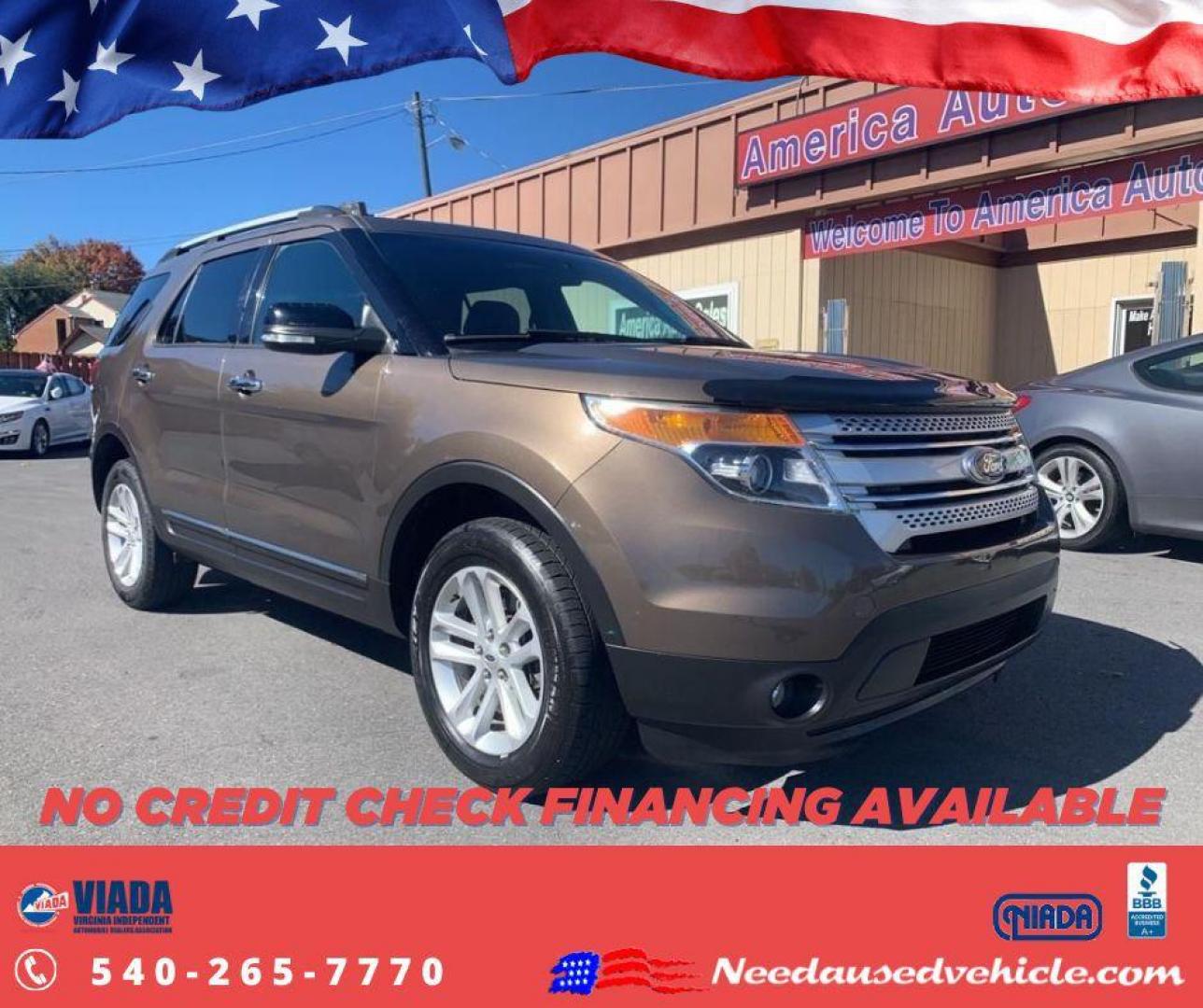 2015 BROWN FORD EXPLORER XLT (1FM5K8D81FG) with an 3.5L engine, Automatic transmission, located at 2514 Williamson Rd NE, Roanoke, VA, 24012, (540) 265-7770, 37.294636, -79.936249 - Photo#0