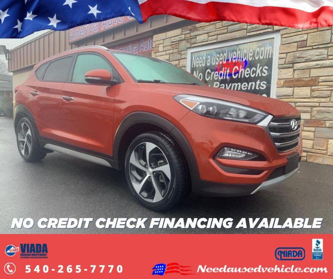 2017 ORANGE HYUNDAI TUCSON LIMITED (KM8J3CA20HU) with an 1.6L engine, Automatic transmission, located at 2514 Williamson Rd NE, Roanoke, VA, 24012, (540) 265-7770, 37.294636, -79.936249 - Photo#0