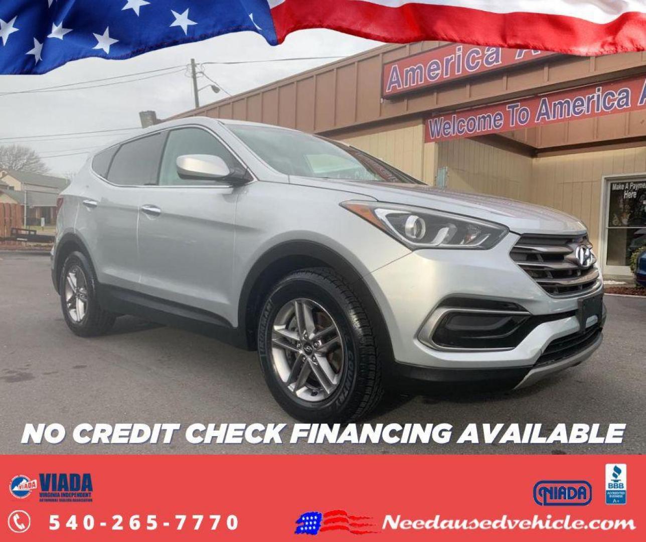 2017 SILVER HYUNDAI SANTA FE SPORT (5XYZT3LB4HG) with an 2.4L engine, Automatic transmission, located at 2514 Williamson Rd NE, Roanoke, VA, 24012, (540) 265-7770, 37.294636, -79.936249 - Photo#0