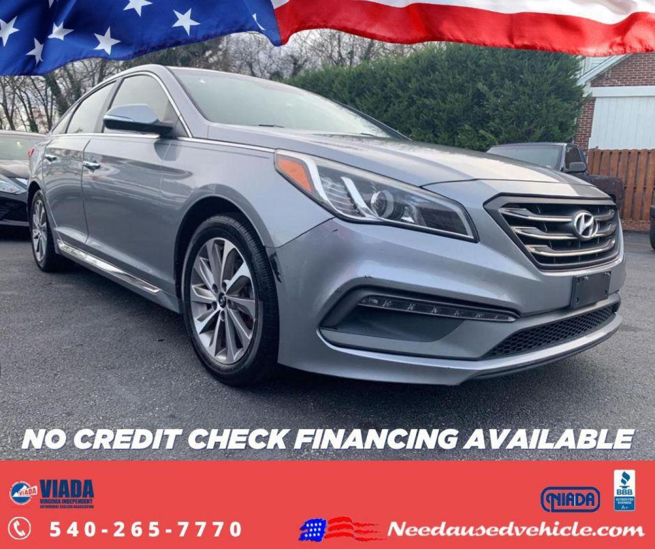 2015 GRAY HYUNDAI SONATA SPORT (5NPE34AF0FH) with an 2.4L engine, Automatic transmission, located at 2514 Williamson Rd NE, Roanoke, VA, 24012, (540) 265-7770, 37.294636, -79.936249 - Photo#0