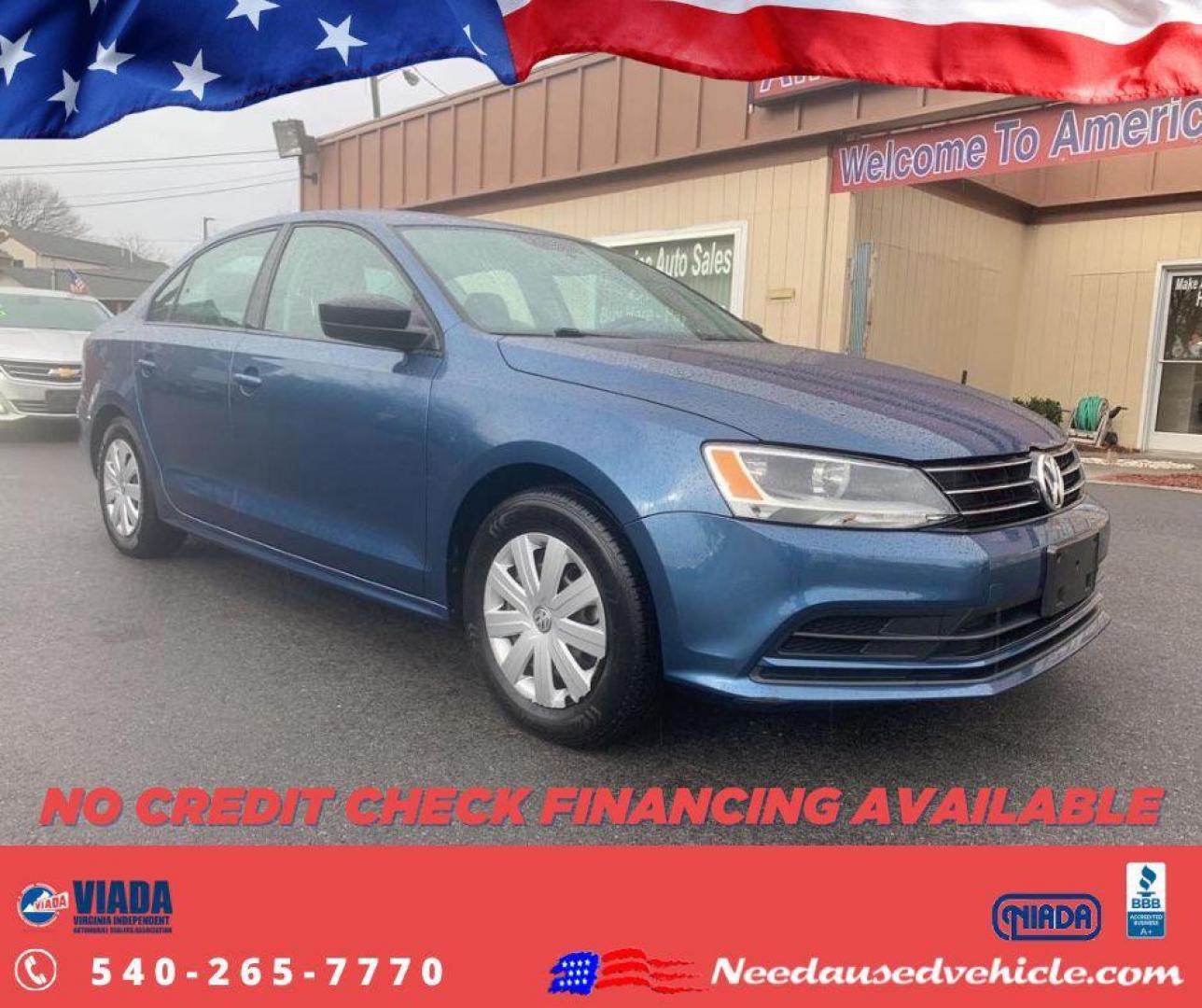 2016 BLUE VOLKSWAGEN JETTA S (3VW267AJ5GM) with an 1.4L engine, Automatic transmission, located at 2514 Williamson Rd NE, Roanoke, VA, 24012, (540) 265-7770, 37.294636, -79.936249 - Photo#0