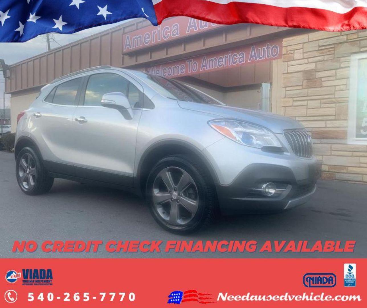 2014 SILVER BUICK ENCORE Leather (KL4CJGSB7EB) with an 1.4L engine, Automatic transmission, located at 2514 Williamson Rd NE, Roanoke, VA, 24012, (540) 265-7770, 37.294636, -79.936249 - Photo#0