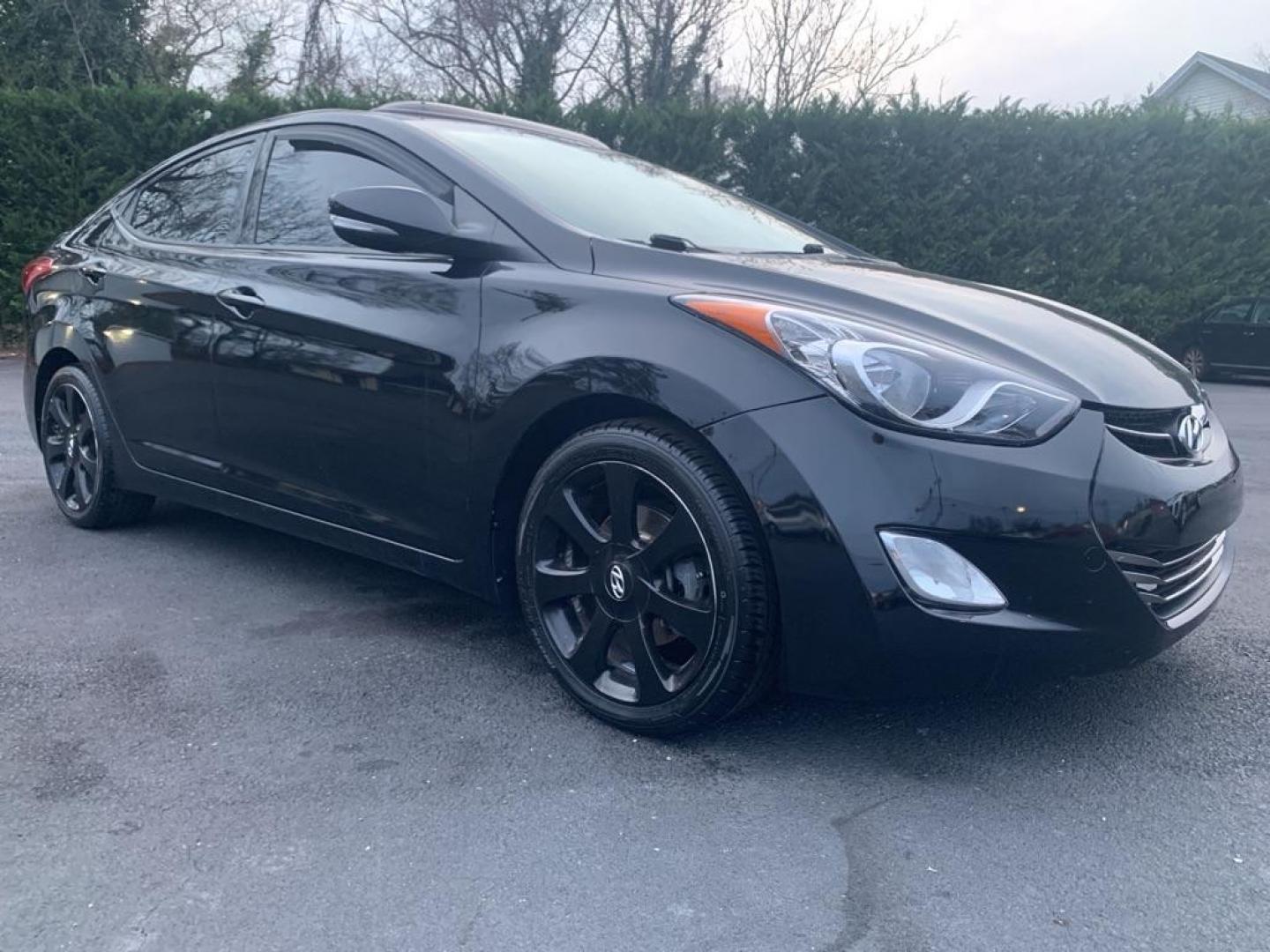 2013 BLACK HYUNDAI ELANTRA GLS (5NPDH4AE7DH) with an 1.8L engine, Automatic transmission, located at 2514 Williamson Rd NE, Roanoke, VA, 24012, (540) 265-7770, 37.294636, -79.936249 - Photo#0