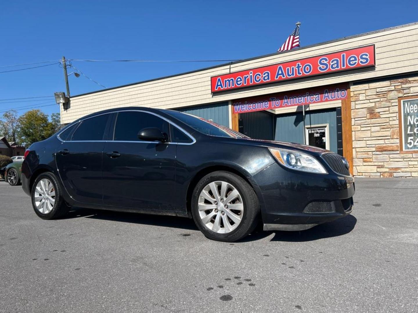 2015 BLACK BUICK VERANO (1G4PP5SK4F4) with an 2.4L engine, Automatic transmission, located at 2514 Williamson Rd NE, Roanoke, VA, 24012, (540) 265-7770, 37.294636, -79.936249 - Photo#0