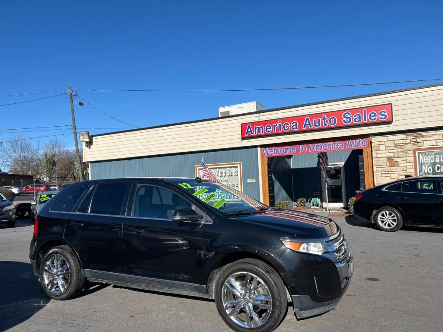 2012 BLACK FORD EDGE LIMITED (2FMDK4KC0CB) with an 3.5L engine, Automatic transmission, located at 2514 Williamson Rd NE, Roanoke, VA, 24012, (540) 265-7770, 37.294636, -79.936249 - Photo#0